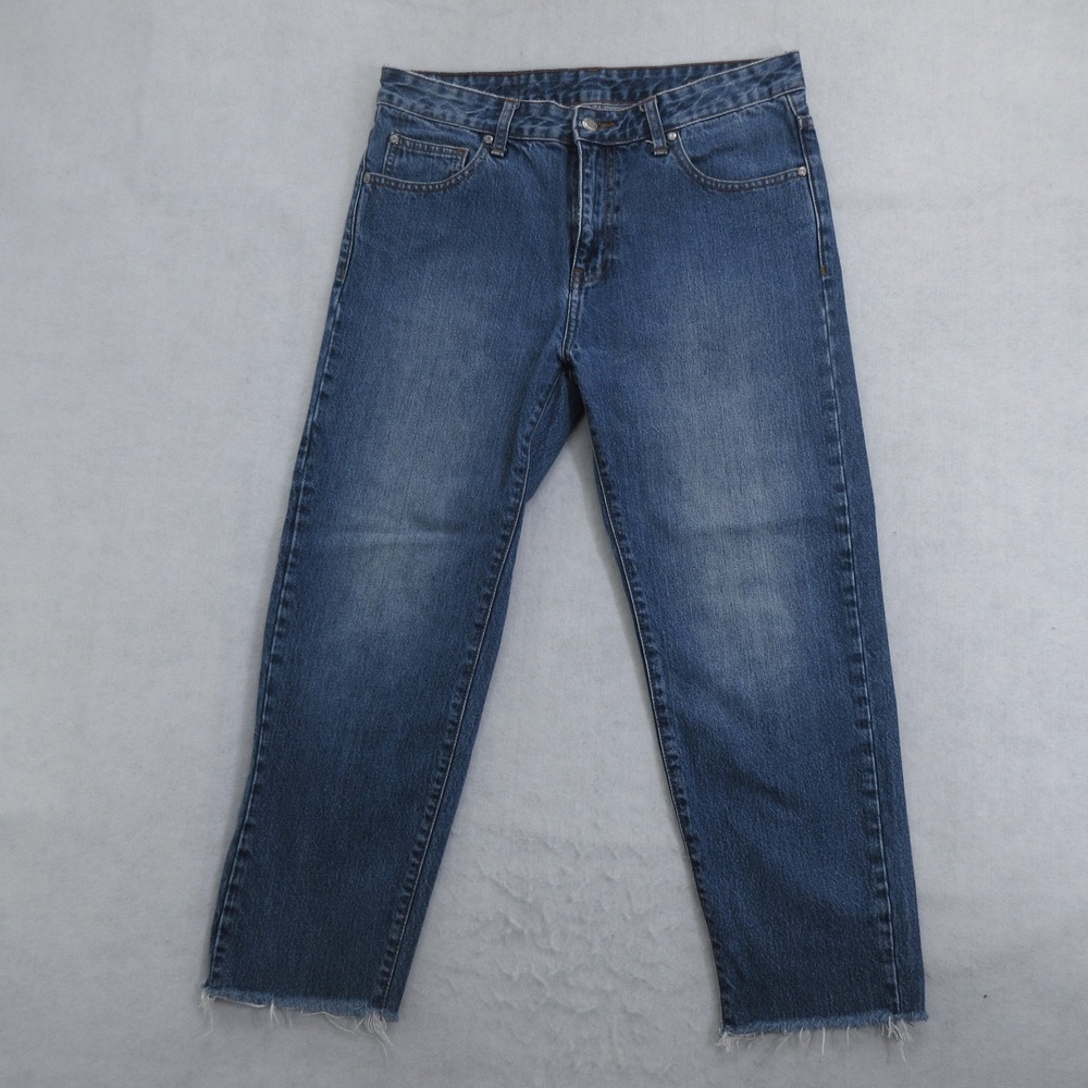 Dr. Denim Men's Jeans 30 Cropped Oris C43 Raw Hem Blue